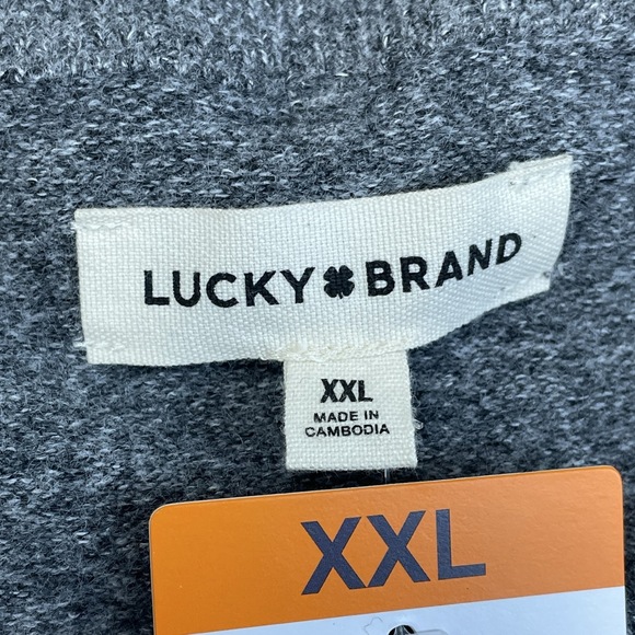 Lucky Brand Women's XXL Pullover Medium Heather Gray e0547 - Picture 2 of 8